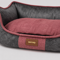 Cama Géminis Acolchada para Perros y Gatos con Bordes Altos