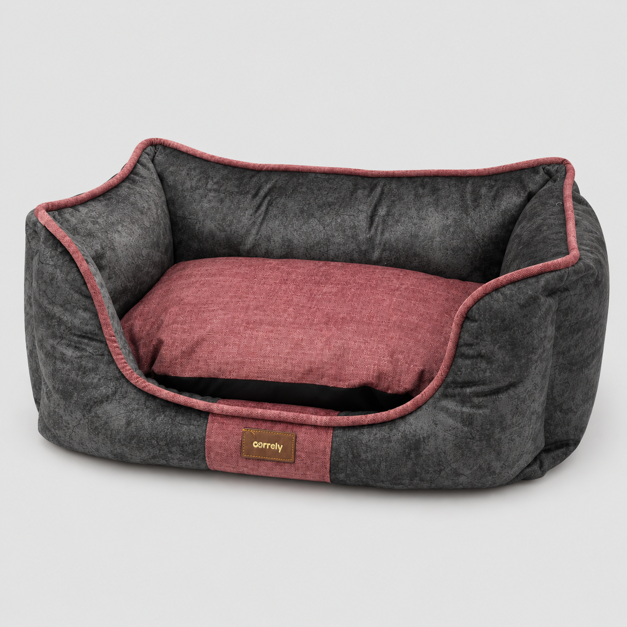 Cama Géminis Acolchada para Perros y Gatos con Bordes Altos Imagen secundaria del producto