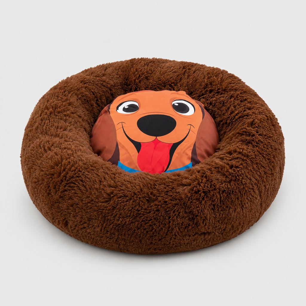 Cama Tipo Dona para Perros y Gatos