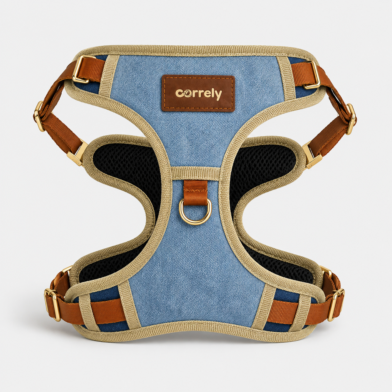 Pechera Denim Ajustable para Perros con Diseño Cómodo y Seguro Imagen secundaria del producto